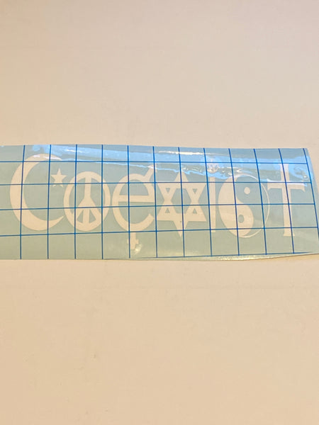 Coexist Window Decal Vinyl Sticker
