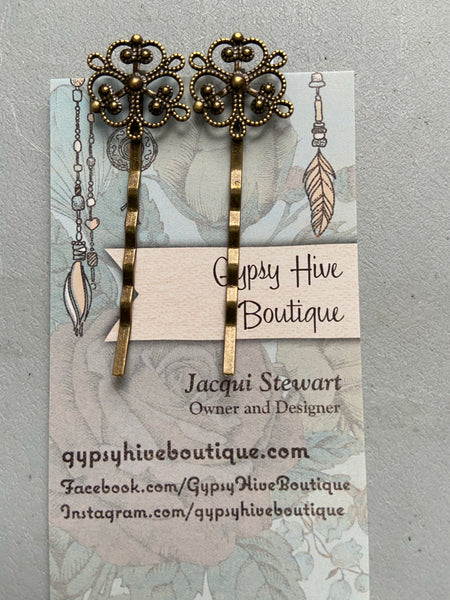 Antique Bronze Hair Pins