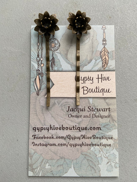 Antique Bronze Hair Pins