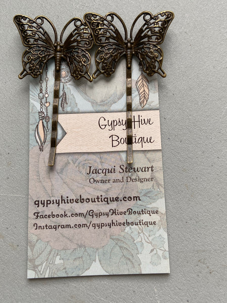 Antique Bronze Hair Pins