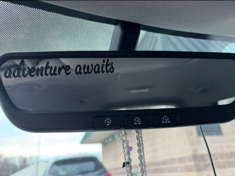Rearview Mirror Affirmation Decal