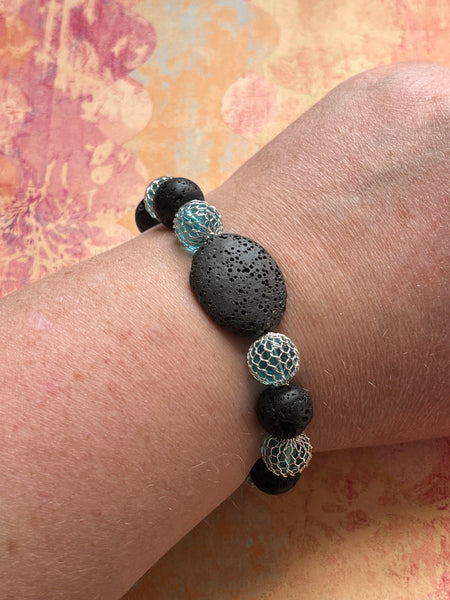 Lavestone Beaded Elastic Bracelet