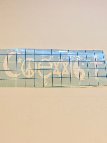 Coexist Window Decal Vinyl Sticker