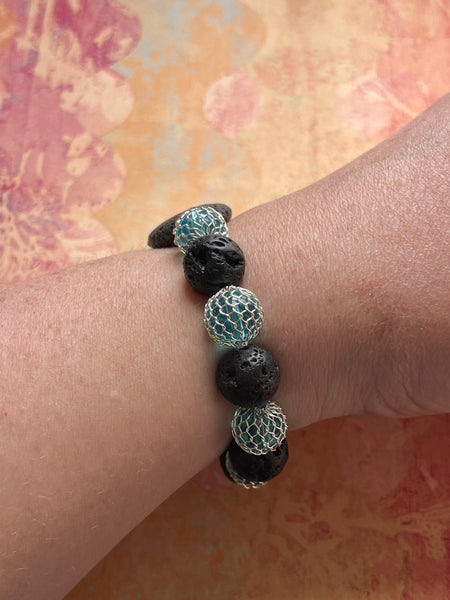 Lavestone Beaded Elastic Bracelet